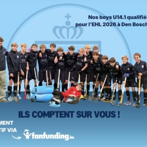 L’Orée Boys U14.1 à l’EHL : cap sur Den Bosch (4–5 avril 2026)
